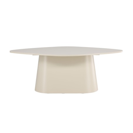 Teemantidega söögilaud 210x110x75 cm - MDF beež PU lakimaaling FSC 100%
