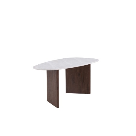 Grönvik söögilaud 180*75 - Mocca / helehall Concretelook MDF