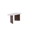 Grönvik söögilaud 180*75 - Mocca / helehall Concretelook MDF
