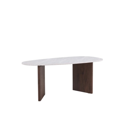 Grönvik söögilaud 180*75 - Mocca / helehall Concretelook MDF
