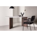 Grönvik söögilaud 180*75 - Mocca / helehall Concretelook MDF