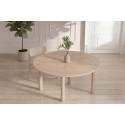 Hilo söögilaud 130*110 – loodus / loodus MDF 3D-paberiga