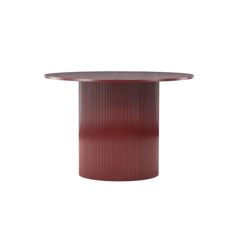Lenox söögilaud - Burgundia jalad / Burgundia MDF, spoon