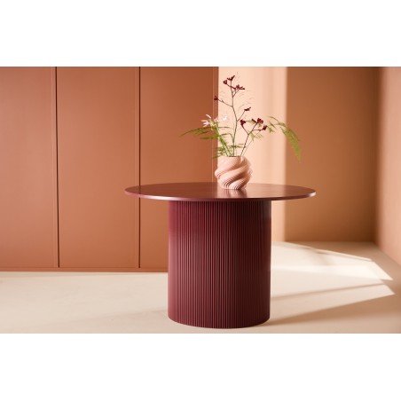 Lenox söögilaud - Burgundia jalad / Burgundia MDF, spoon