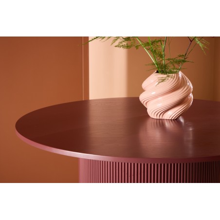 Lenox söögilaud - Burgundia jalad / Burgundia MDF, spoon