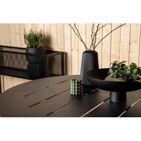 Alma söögilaud - Must Alu - ø120cm