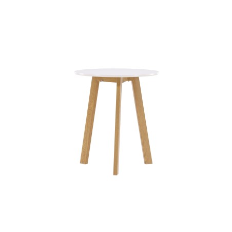 Leonora söögilaud φ65 - Oaklook / valge MDF