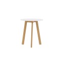 Leonora söögilaud φ65 - Oaklook / valge MDF