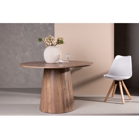 Lanzo söögilaud φ120 - naturaalne / naturaalne MDF