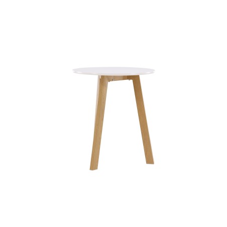 Leonora söögilaud φ65 - Oaklook / valge MDF