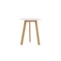 Leonora söögilaud φ65 - Oaklook / valge MDF