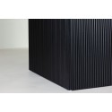 Matilda pikendatav söögilaud φ130/180 - must / spooniga MDF