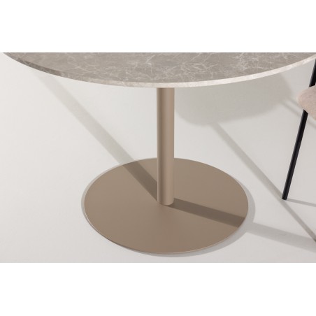 Lycke söögilaud ⌀110 – beež/marblelook