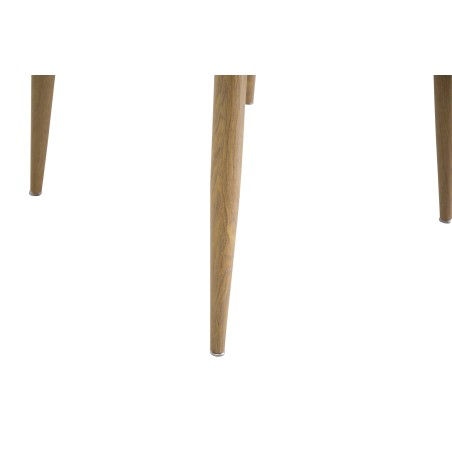 Plaza Runt Matbord – Ek-Look / Vit – ø100*H75