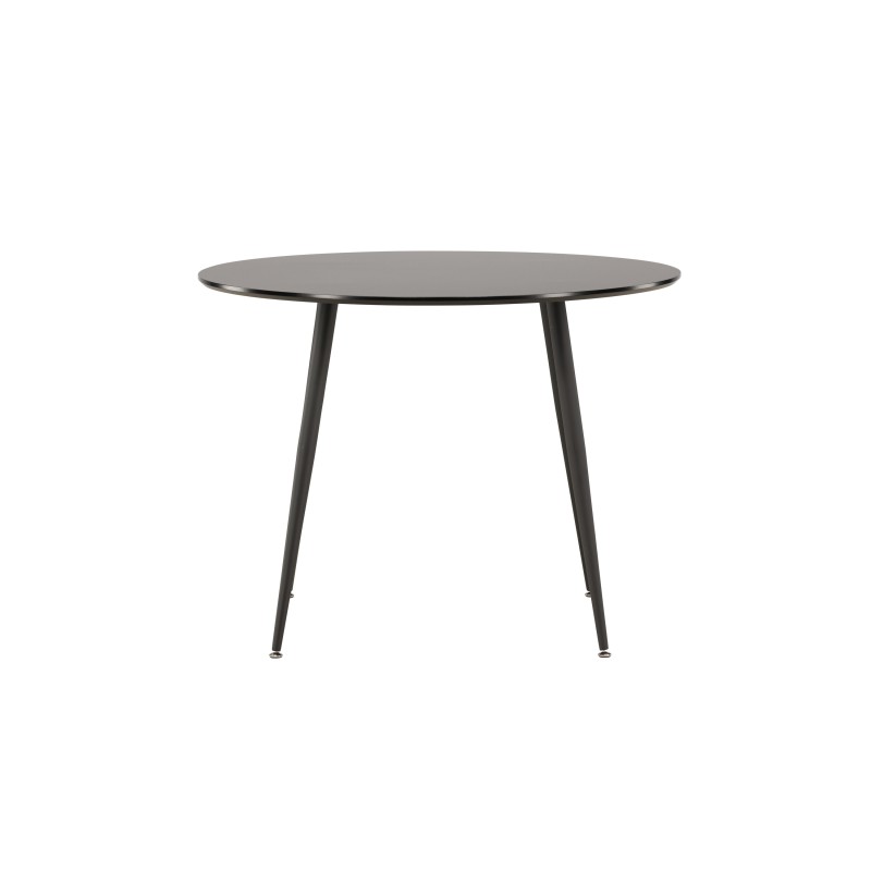 Plaza Runt Matbord – Svart / Svart – ø100*H75