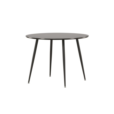 Plaza Runt Matbord – Svart / Svart – ø100*H75