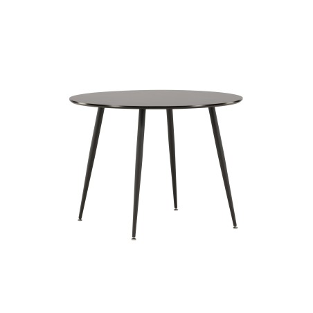 Plaza Runt Matbord – Svart / Svart – ø100*H75