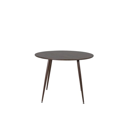 Plaza Ümarlaud 100 cm - Pähkel plaat - Pähkel jalad