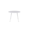 Plaza Round Table 100 cm - Valge top / valged jalad