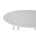 Plaza Round Table 100 cm - Valge top / valged jalad