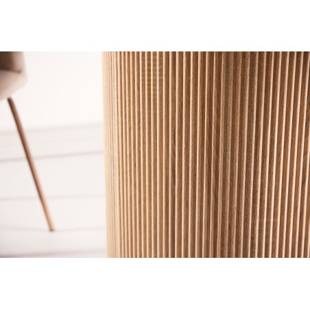 Häröni söögilaud ø120x75 cm - MDF Nature 3D paber / karastatud klaas FSC 100%