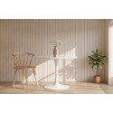 Hamden söögilaud ø110cm - valge MDF