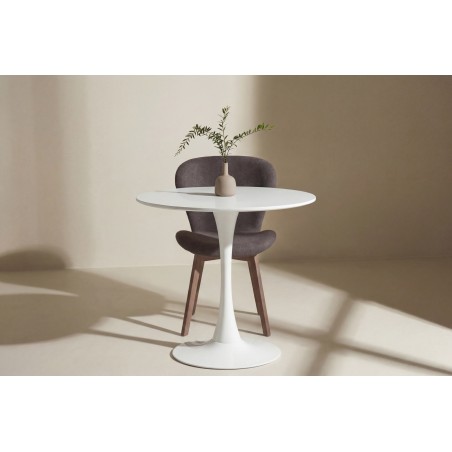 Hamden söögilaud ø80cm - valge MDF -ersätter 19996-280