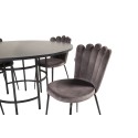 Kopenhaagen – ümmargune söögilaud – must/must – Limhamni tool – hall 
