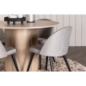 OliviaDining Table-WhiteWashSpoon+SametSöögitool-Helehall/Must