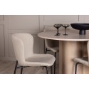 OliviaDining Table-WhiteWashVeneer+ModestoDining Chair-Beige/BeigeBoucle