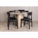 OliviaDining Table-WhiteWashVeneer+MontrosDining Chair-Natural/Natural Rubberwood