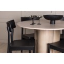 OliviaDining Table-WhiteWashVeneer+MontrosDining Chair-Natural/Natural Rubberwood