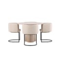 OliviaDining Table-WhiteWashVeneer+SimrishmanSöögitool-Must/BeežTC-kangas