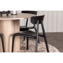 OliviaDining Table-WhiteWashSpoon+UrsholmenSöögitool-MustPolüpropüleen