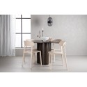 OliviaDiningTable-Mocca/MoccaVeneer+ÅstolDining Chair-Nature Puitplastkomposiit