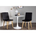 Hamdeni söögilaud - valge MDF + söögitool Today - loodus / must PU _2