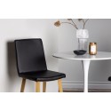 Hamdeni söögilaud - valge MDF + söögitool Today - loodus / must PU _2