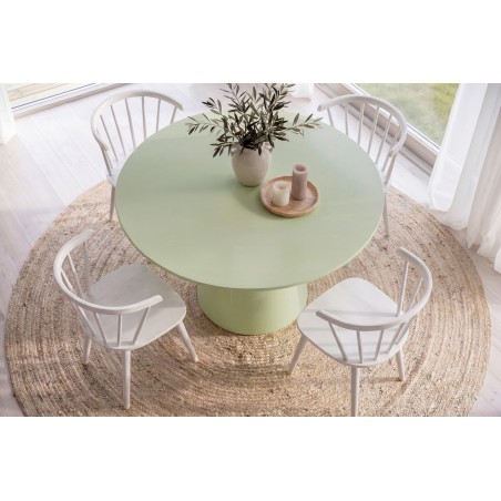 Lanzo söögilaud Ø120 Matcha roheline + Bobby tool 2-pakk helehall puit _4