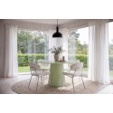 Lanzo söögilaud Ø120 Matcha roheline + Chico tool, 2 komplekti kroom/valge _4