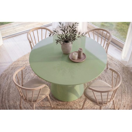 Lanzo söögilaud Ø120 Matcha roheline + Bobby tool 2-pakk Whitewash Wood _4