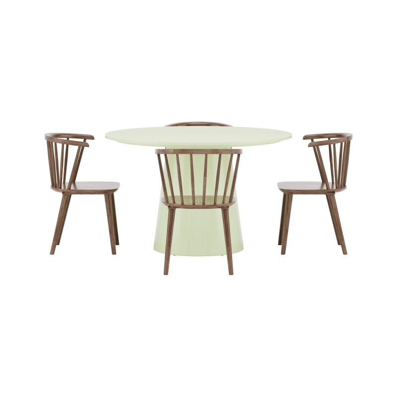 Lanzo söögilaud Ø120 Matcha roheline + Bobby tool 2-pakk Mocca Rubber Wood _4