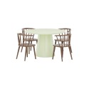 Lanzo söögilaud Ø120 Matcha roheline + Bobby tool 2-pakk Mocca Rubber Wood _4