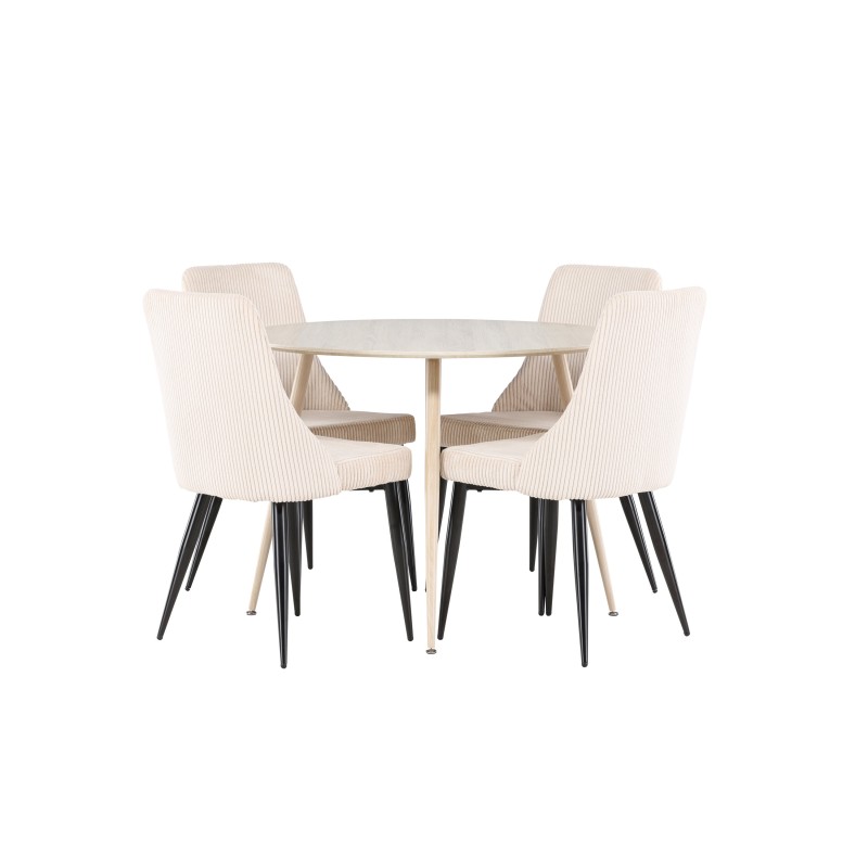 Plaza söögilaud Leone söögitooliga