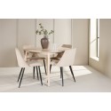 Flora laud – 4 tooliga – must/beež