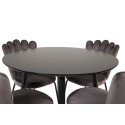 Plaza Runt Matbord – Svart / Svart – ø100*H75 + Limhamni tool – hall _4