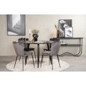 Plaza Runt Matbord – Svart / Svart – ø100*H75 + Limhamni tool – hall _4