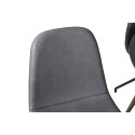Plaza ümarlaud 100 cm - must top - pähkel jalad+Pööramisfunktsiooniga söögitool Polar - mustad jalad - must PU -4