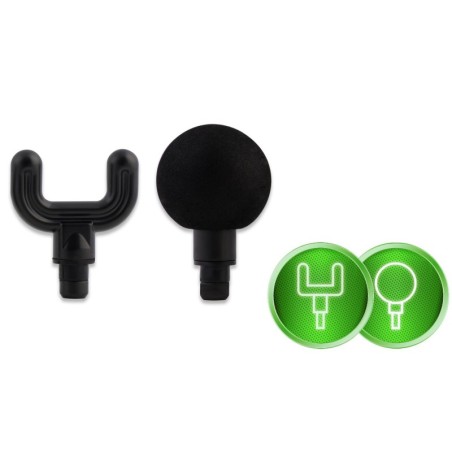 Kehamassaažipüstol 5 otsikuga must | FreshDesign.ee