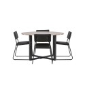 Durango söögilaud - must / pähkel MDF +Kenth tool - must / must PU _4