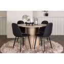 OliviaDining Table-WhiteWashVeneer+PolarDining Chair-Black Leggs-Black Fabric_4
